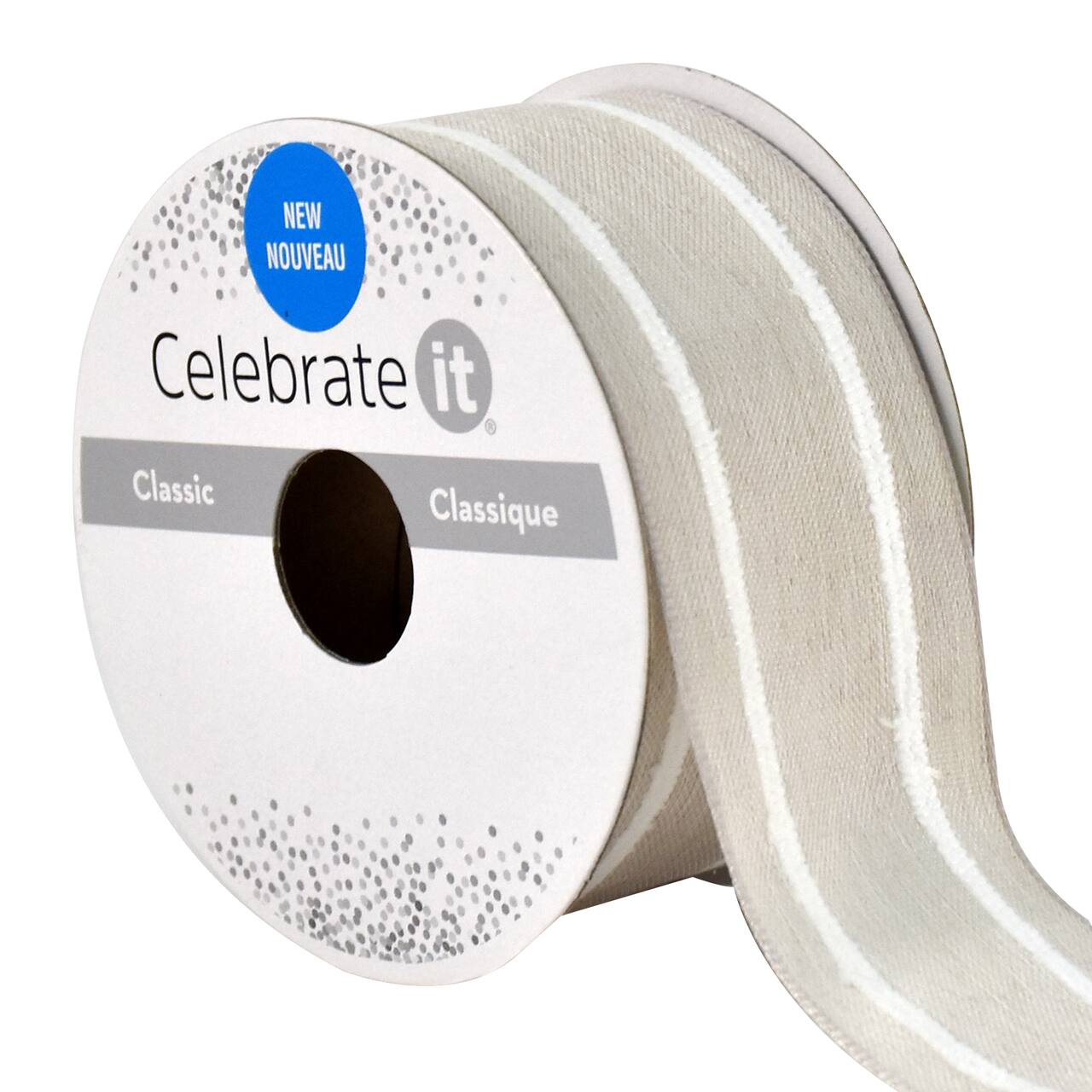 12 Pack: 1.5" x 3yd. Wired Striped Ribbon by Celebrate It™